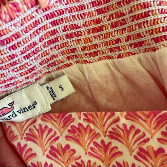 Vineyard Vines Pink Shell Fringe Dress Size Small - Picture 4 of 4